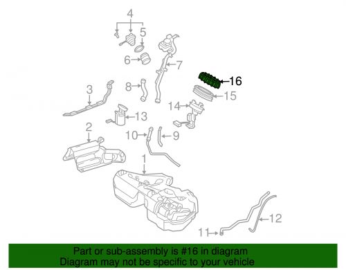 Genuine mercedes-benz fuel tank sending unit lock ring 001-990-80-54