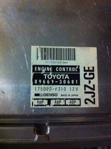 Lexus 2jzge ecu 89661-30681 sc300, gs300