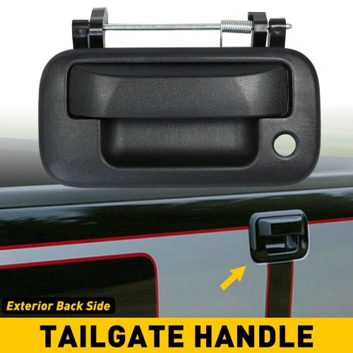 Rear tailgate handle black for 2004-2014 f-150 ford w/ camera hole primed