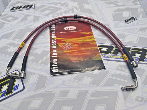 Hel stainless braided front brake lines for audi tt mk1 with brembo gt calipers