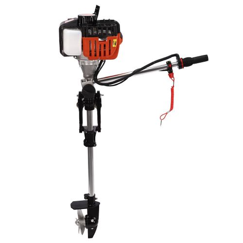 2.5 hp 2-stroke 360° rotatable joystick outboard motor w/0.26-gallon fuel tank