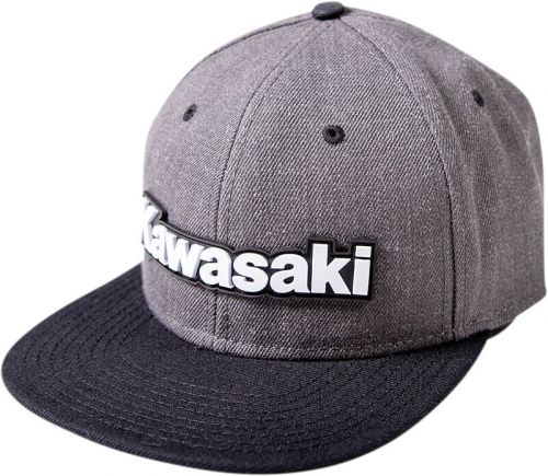 Fx kawasaki bold snapback hat heather gray/black 24-86100