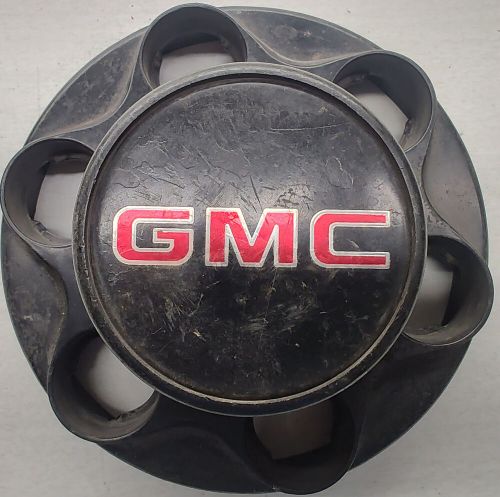 3 1982 chevrolet gmc 6 lug black plastic wheel cover center hub caps used 46279