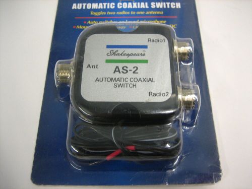 Shakespeare as-2 vhf coaxial switch for 2 vhf&#039;s on 1 antenna or vice versa *new*