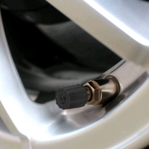 10× tpms car tire valve dust cap with rubber seal plastic wheel covers universal