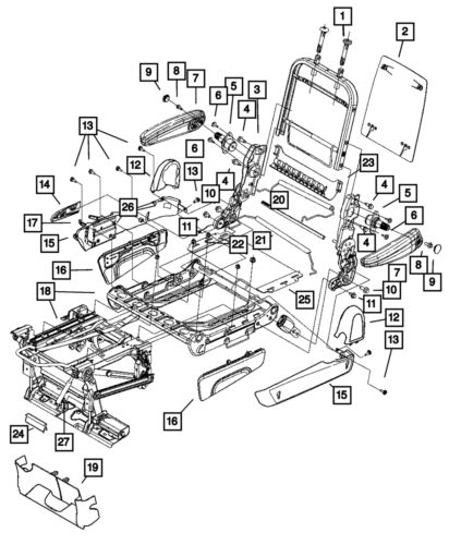 Genuine mopar cup holder bracket 5135795aa