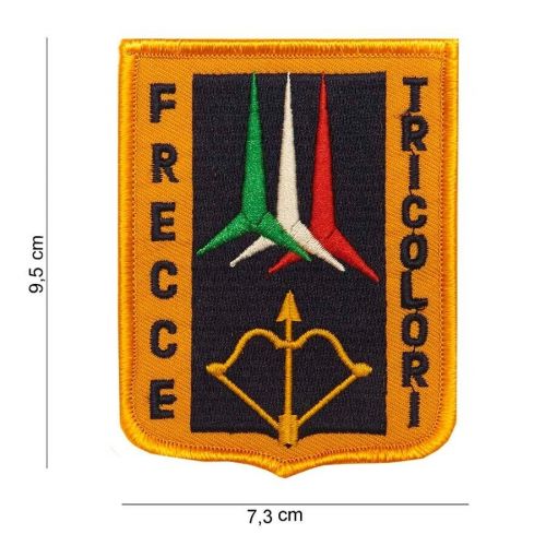 Italian aerobatic squadron frecce tricolori patch approx 9.5x7.3cm-