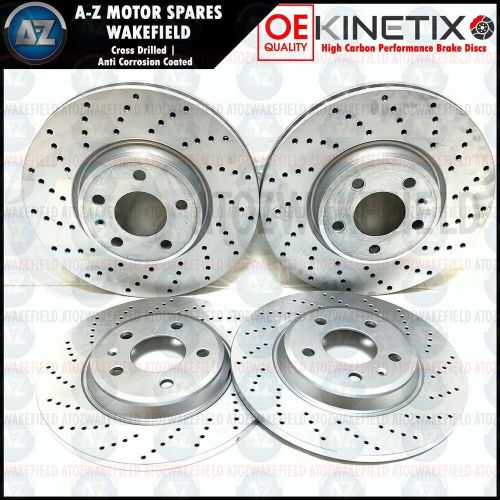 For audi a6 c8 allroad 40 tdi drilled front rear brake discs pads 318mm 300mm