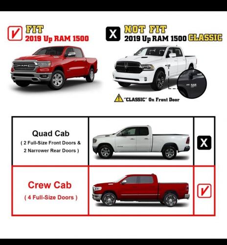 Tac running boards 2019-24 dodge ram