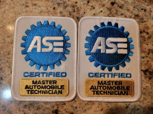 Ase certified embroidered. master automobile technician patch