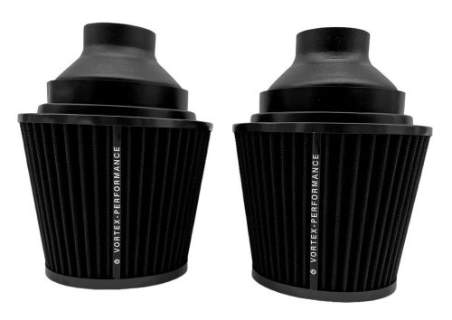 Air filter intake bi turbo dual cone for bmw n54 135i 335i 535i e90 e92 black