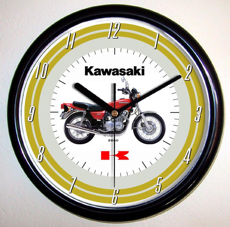 Kawasaki z650 motorcycle wall clock 1977 z 650