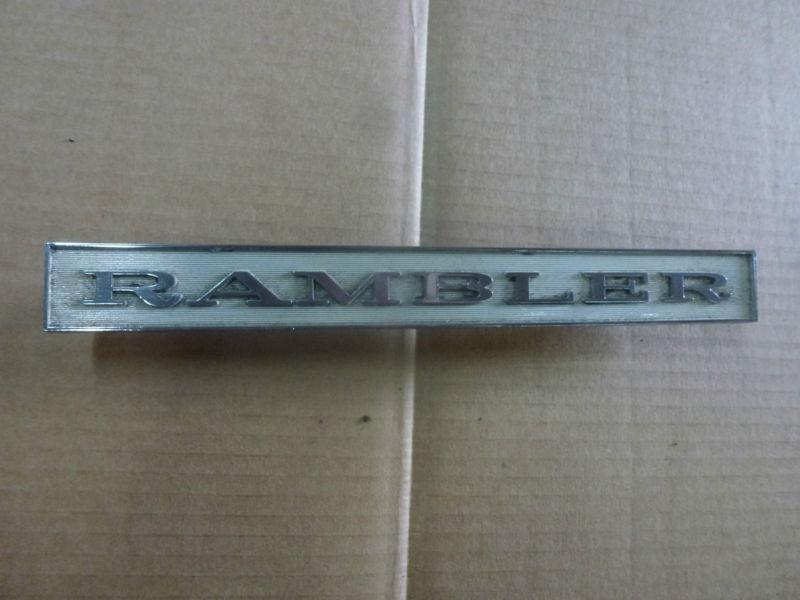 64 rambler american front grill emblem 65