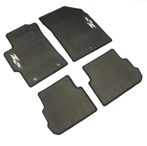 13-14 chevy spark carpet floor mats front & rear black w/ z-spec logo 95259815