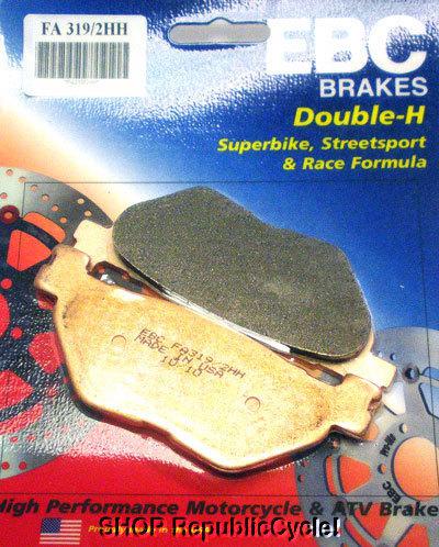 Yamaha v star 1300 ebc double-h brake pads rear *new*