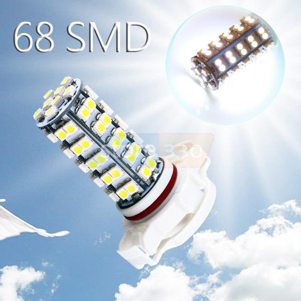 H16 pure white 68 smd 5202 5201 psx24w drl fog led car light bulb lamp