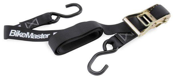 Bikemaster ratcheted soft hook tiedowns 1-1/2 in black