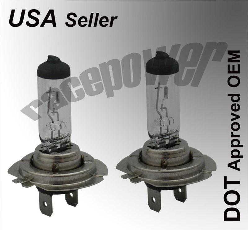 Dot h7 oem 55w xenon halogen headlight lamp amber white clear light bulbs