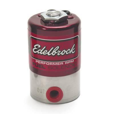 Edelbrock 72051 solenoid fuel 250 hp maximum each