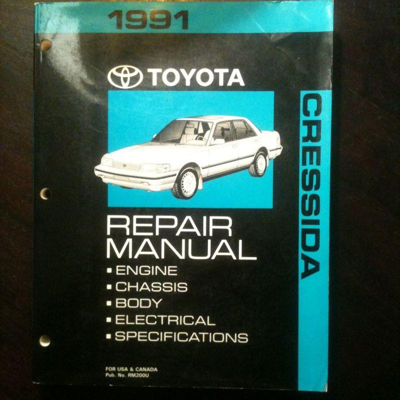 1991 toyota cressida repair shop manual