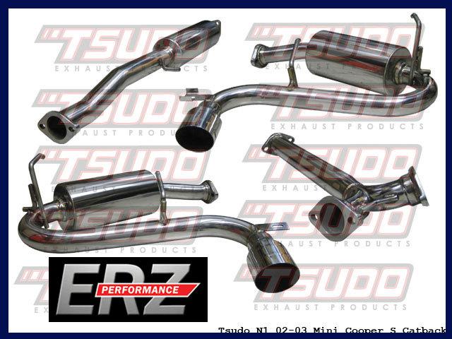 Tsudo 2003 mini cooper s n1 catback dual exhaust system