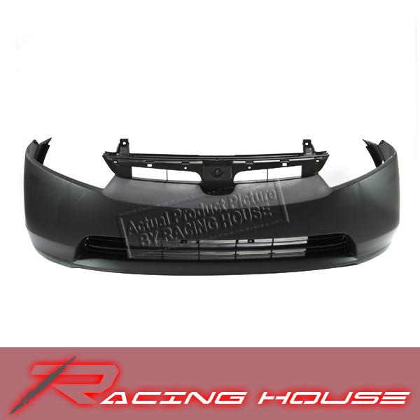 2006-2008 honda civic 4dr sedan front bumper cover unpainted non primered