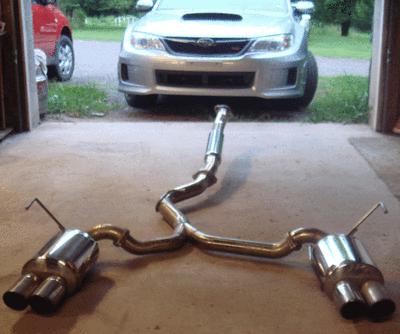 Subaru wrx/sti sedan agency power quad ss catback exhaust excellent condition