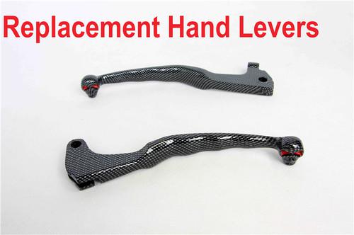 Carbon brake clutch skull lever fit yamaha xv250 xv535 xv700 xv750 xv1000 xv1100