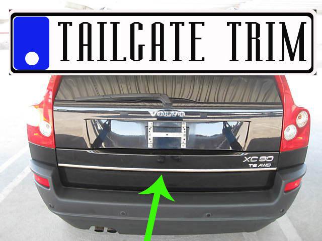 Chrome tailgate trunk molding trim - volvo