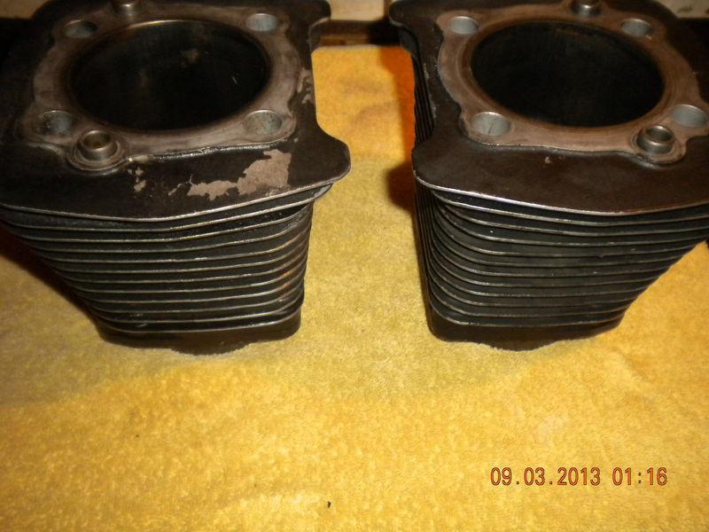 Harley 16584-83a set of  black cylinder jugs 80" evo models off fxr