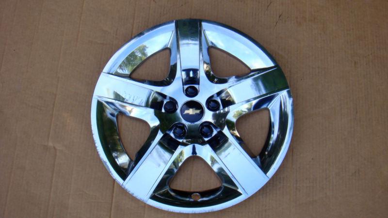 08-12 chevy malibu chrome 17" hub cap wheel rim center cover 09 10 11  (9596922)