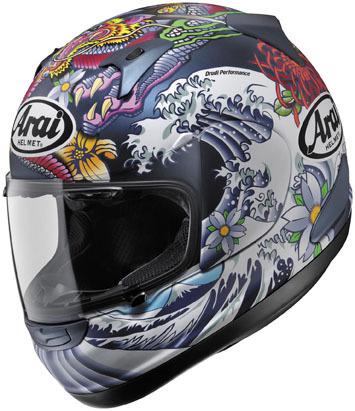 New arai rx-q full-face adult helmet, oriental matte blue, med/md