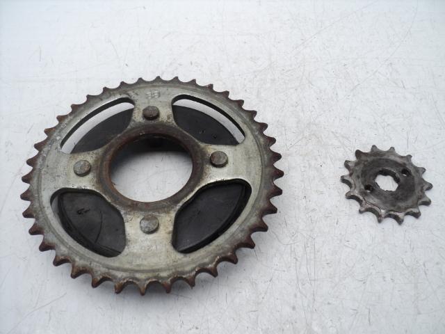 #3255 honda xl75 xl 75 rear & front sprocket / counter shaft sprocket