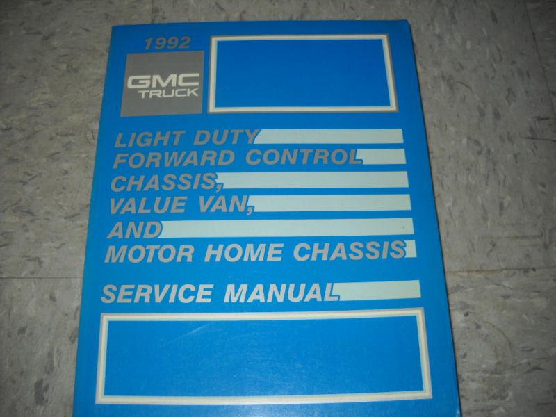 1992 gmc light duty forward control service manual oem