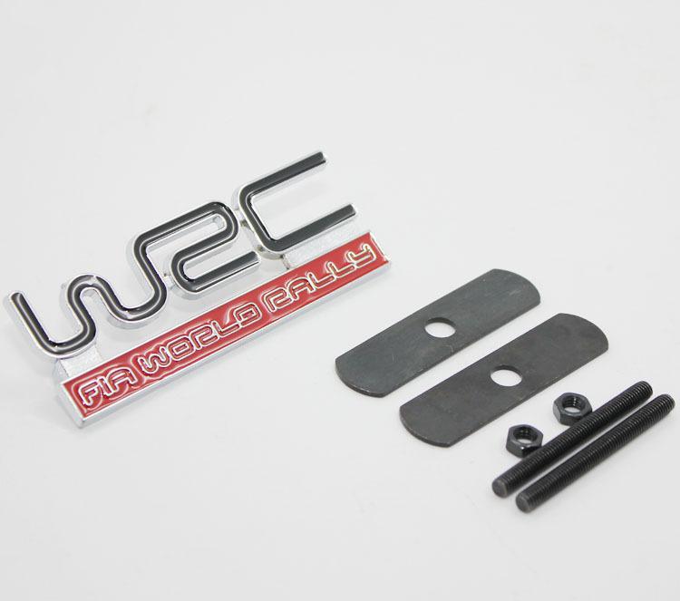 Metal wrc front sport racing grille grill badge emblem decals fit ford all model