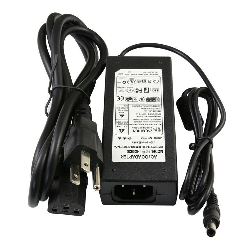 1pc us power supply adapter ac100-240v to dc12v 6a 5a for 5050 3528 led strip