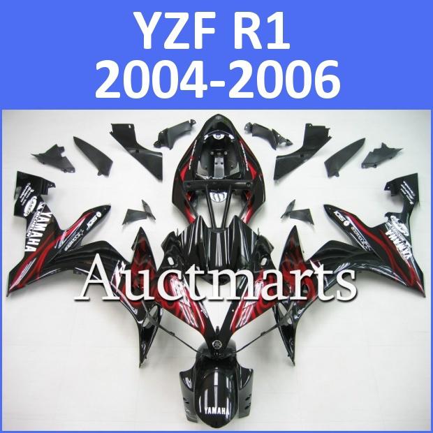 Fit yamaha yzf r1 04 05 06 yzfr1 2004 2005 2006 fairing kit bodywork e9 d10