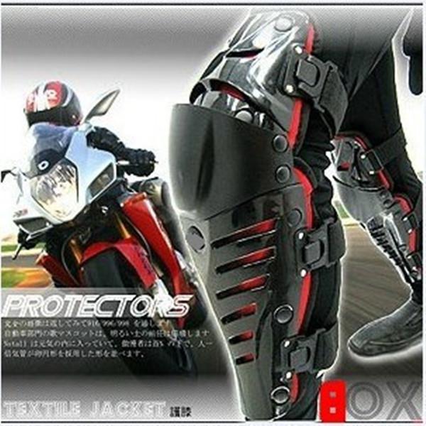 New man off road motorcycle knee guard protector racing black red