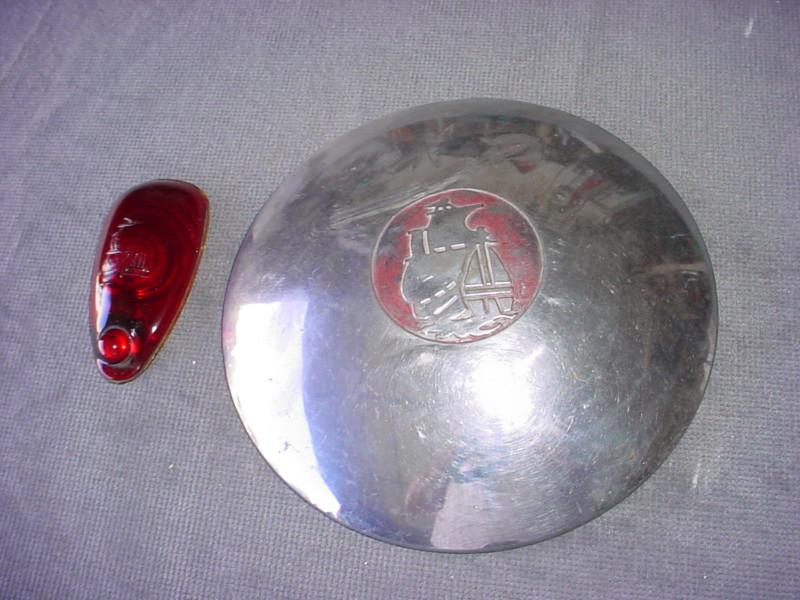 1939 plymouth original factory tail light len and hub cap