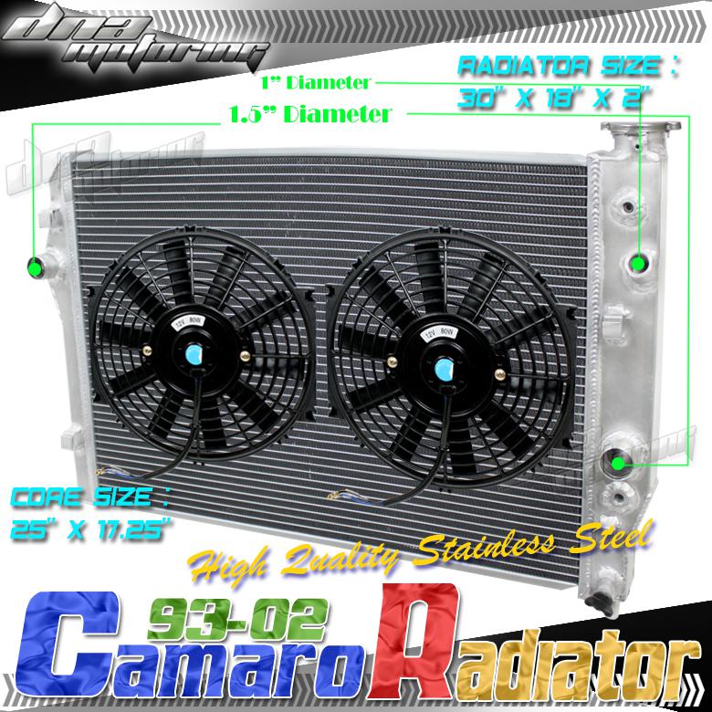 Dual core full aluminum cooling radiator+2 10"blk fan 