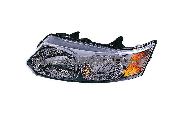 Eagleeye driver & passenger replacement headlight head lamp 03-07 saturn ion 4dr