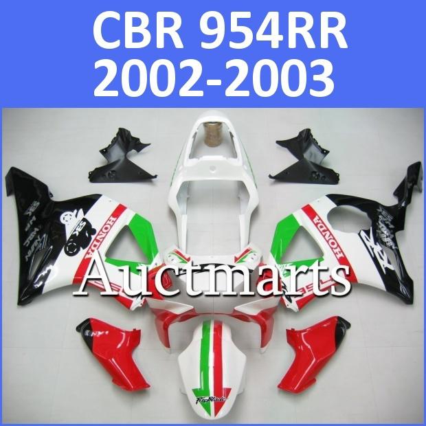 Fit honda 02 03 cbr954rr cbr 954 rr 2003 2004 fairing kit abs plastics f24 d00