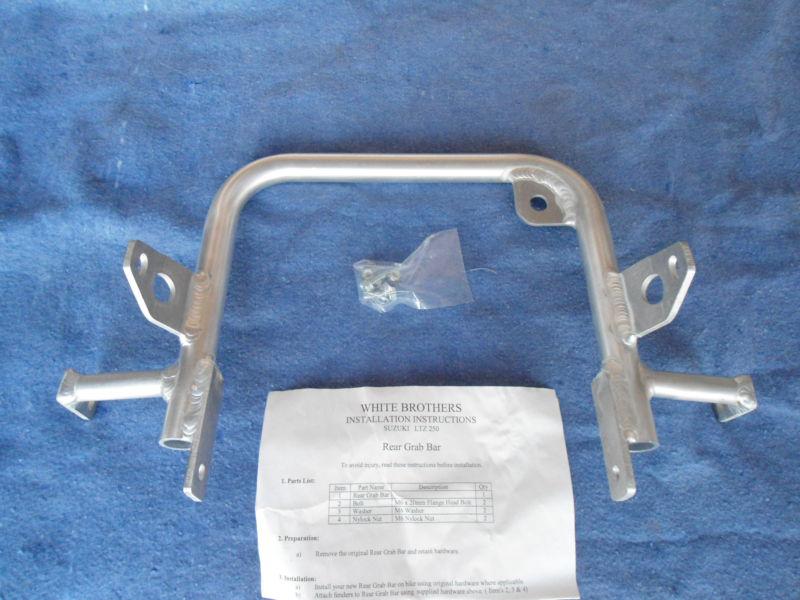 White brothers rear grab bar for suzuki ltz250 quadsport  kawasaki kfx250