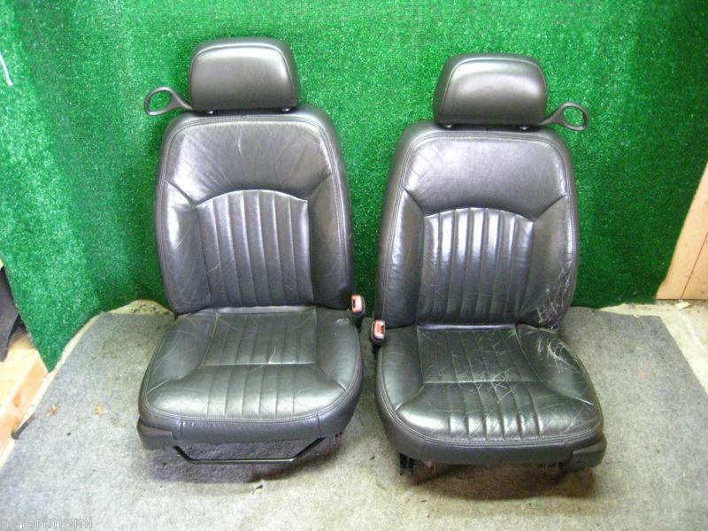 2004 chevy monte carlo oem front leather bucket seats ebony in color