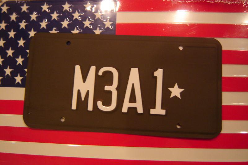 1942 ford willys bantam license plate "m3a1 o/d mvpa