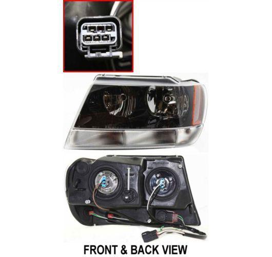 02-04 grand cherokee laredo headlight headlamp driver side left lh