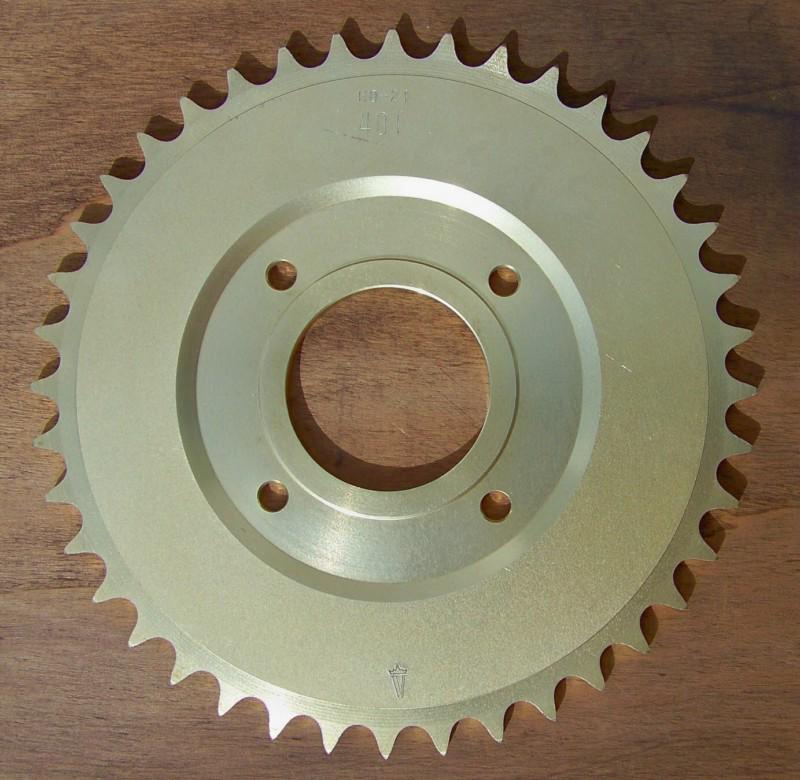 1981-1982 yamaha sr185 exciter rare gold rear sprocket 40t 428 chain pitch