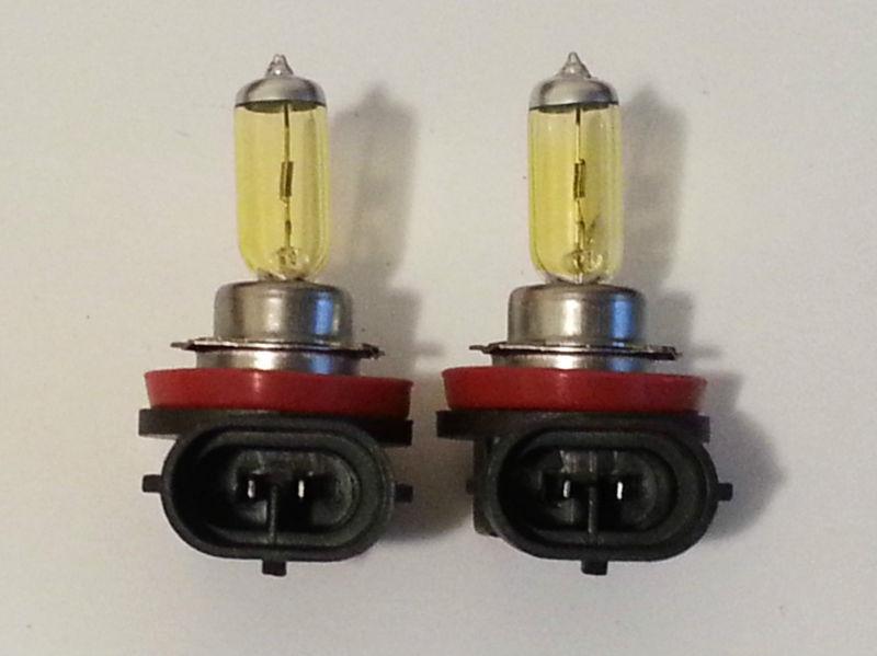 H8 100w golden yellow high low beam or fog light xenon hid bulbs x1pair