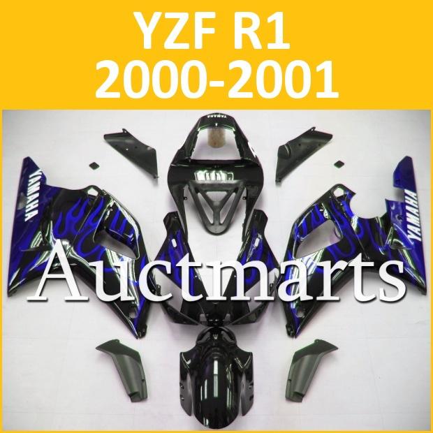 Fit yamaha yzf r1 00 01 yzfr1 2000 2001 1000 fairing kit bodywork c13 b12