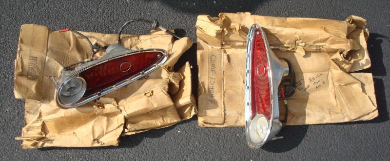 1960 mercury monterey  set of two rear bumper tail light assemblies fomoco